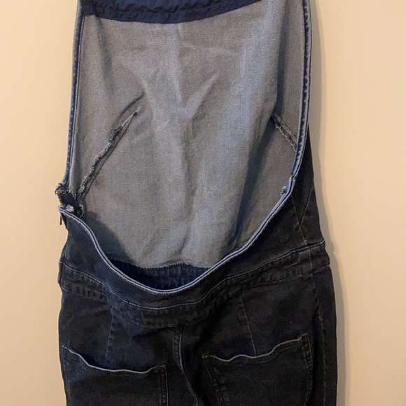 Free People Denim Halter Jumpsuit - Picture 7 of 9
